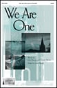 We Are One SATB choral sheet music cover